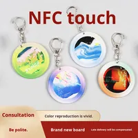 Acrylique Numérique Photo CD Porte-clés Écologique Personnalisé Mini Album Concert Star Marchandise Record Pendentif NFC Personnalisable