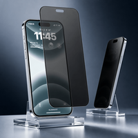 Verre trempé mat anti-espion 9H pour iPhone 18 Pro, couverture intégrale, anti-traces de doigts