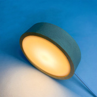 Veilleuse LED moderne sans fil Corps en bois massif Base en cristal Batterie Personnalisable OEM/ODM Table d'éclairage d'ambiance pour chambre à coucher
