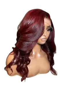 Vietnam natural human hair lace frontal wig human hair wig with wavy frontal lace Brazilian Hair Wigs For Black Women