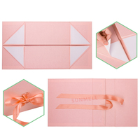 Dossiers en carton rigide sur mesure, couleur rose, avec fermeture magnétique, finition mate, matériaux recyclés, pour mariage et demoiselles d'honneur