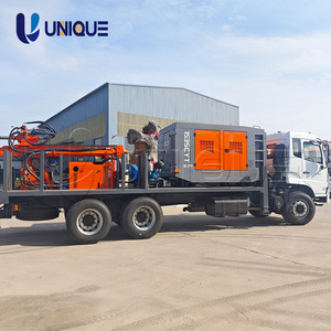 Foreuse rotative diesel montée sur camion pour puits d'eau, profondeur de forage 500m, diamètre de trou 500mm, avec nouveau roulement de moteur pour terres agricoles - Product Image 5