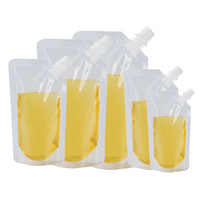 Pochettes souples personnalisées à bec verseur, imprimées en héliogravure, résistantes à l'humidité, pour jus, bière et autres boissons