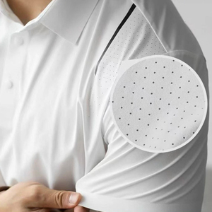 Polo à manches courtes en maille respirante à séchage rapide en soie glacée pour l'extérieur, uniforme d'équipe pour le personnel de l'entreprise - Product Image 1