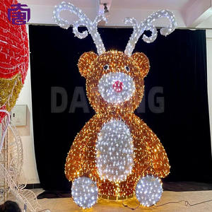 Escultura de oso LED de grado comercial para exhibiciones de luces navideñas - Product Image 5