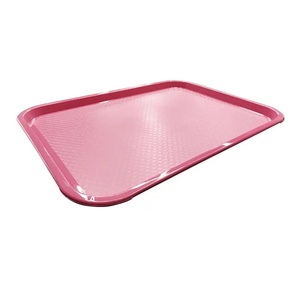 Bandeja de servicio de plástico resistente certificada por NSF, PP irrompible con esquinas antideslizantes, bordes elevados para catering, hoteles, buffets - Product Image 5
