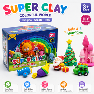 Ensemble de 36 couleurs d'argile à séchage à l'air souple, coloré, populaire, vente en gros, offre spéciale - Product Image 2