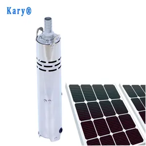 Kary 12v 2000l/h max lift 30m 1 inci outlet dc solar submersible tanpa sikat pompa air celup S122T-30