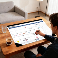 Calendrier mural mensuel super grand format, vente en gros d'usine, personnalisé 2027, grand planificateur de bureau et mural en papier avec notes de tâches