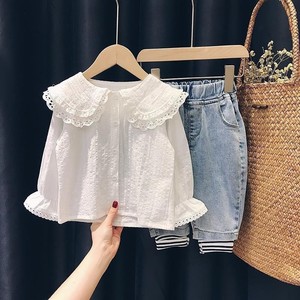 Child Star Circle Baby Girls Shirt Long Sleeve Breathable Lapel Top Spring Autumn Kids Clothing - Product Image 3