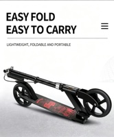 Trottinette pliable de haute qualité pour adultes et adolescents, hauteur réglable, 2 grandes roues, durable, trottinette de ville pour enfants