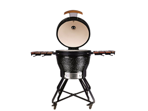 KIMSTONE 24 Inch Ceramic Charcoal Barbecue Fire Pit Cast Iron Barbecue Pizza Oven - Product Image 2