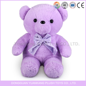 Nuovi Prodotti Giocattoli di Peluche Promozionali Grande <span class=keywords><strong>Orsacchiotto</strong></span> di Peluche <span class=keywords><strong>Viola</strong></span> con Fiocco - Product Image 2