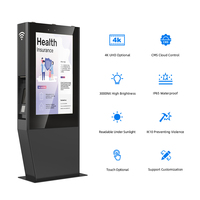 MWE Écran LCD de signalisation numérique extérieure 4K de 86 pouces pour les églises des centres commerciaux et la publicité d'entreprise-Totem de panneau externe de kiosque