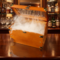 Kit de fumage de whisky bourbon YONGCHU de qualité supérieure, torche, coffret cadeau en bois, accessoires de bar, plateaux à cocktails et à snacks, certifié Lfgb/CE