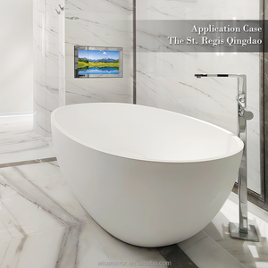 Personnalisé Moderne Design Rectangle 4K Android Smart Full HD Miroir <span class=keywords><strong>TV</strong></span> 43/55/65 Pouces pour Hôtel Villa Chambre Salon Cheminée - Product Image 6