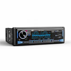 Pemutar MP3 Radio mobil 1DIN BT V5.0, Radio mobil Retro klasik Vintage Universal Bluetooth Aux ponsel Android