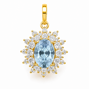 Joyería UM, Colgante de Compromiso de Plata 925 con Circonita Cultivada, Adecuado para Uso Diario como Regalo de Aniversario de Bodas - Product Image 1