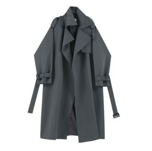 Otoño nuevo diseño elegante estilo británico <span class=keywords><strong>Tench</strong></span> Coat mujer de longitud media de cintura alta rompevientos Casual abrigo adelgazante - Product Image 2