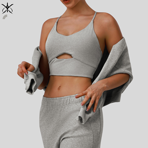 <span class=keywords><strong>Reggiseno</strong></span> Sportivo Ecologico Elasticizzato, Elegante e Sexy, Intimo Fitness con Lacci, Traspirante, ad Asciugatura Rapida, Ammortizzante per Corsa e Yoga - Product Image 3