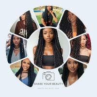 Haute qualité 70 grammes noir brésil laine Extension de cheveux laine brésilienne Premium pour tressage africain haute température fibre en vrac