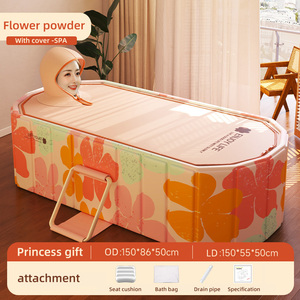 Bañera plegable portátil de 150cm <span class=keywords><strong>para</strong></span> baño en casa - Product Image 6