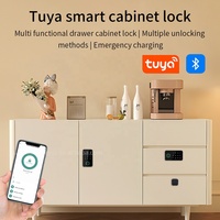 Serrure de tiroir intelligente numérique avec code d'accès par empreinte digitale, carte RFID, application Tuya, pour armoires de gym, meubles, armoires