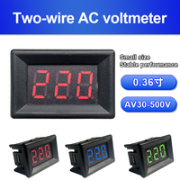 Voltmetro AC led a due fili 0.36 AC 30V-500V voltmetro digitale display a led regolatore di tensione SCR dedicato