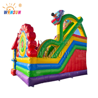 WINSUN-Château de videurs gonflables portables personnalisés en PVC pour enfants, souffleur de maison gonflable pour sauter à des fins commerciales, location de fêtes