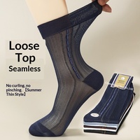 Chaussettes mi-longues pour hommes, style business, été, fines, sans coutures, confortables, décontractées, 799.