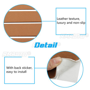 Self Adhesive Teak Decking Sheet EVA Foam Boat Flooring Pad 2400x900x6mm Floor Mat for Marine Boat <b>Yacht</b> RV Non-slip Carpet Mats - Product Image 6