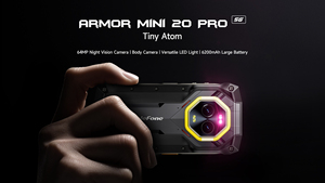 Teléfono Inteligente Resistente Ulefone de 4.7 Pulgadas, 5G, 8GB, 256GB, 6200mAh, Doble SIM, Android 14, Visión Nocturna, Ulefone Armor Mini 20 Pro - Product Image 3