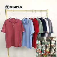 Ballots de Vêtements d'Occasion Homme en Gros, T-shirts d'Occasion 45kg de Corée