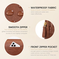 LOVEVOOK Housse de protection étanche en cuir PU pour ordinateur compatible avec le MacBook Air/Pro 13 pouces Sac pour ordinateur portable