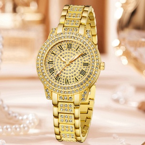 Conjunto de Reloj de Lujo para Mujer, Reloj de Pulsera de Cuarzo con Pedrería, Conjunto de Joyería, Regalo para Damas - Product Image 4