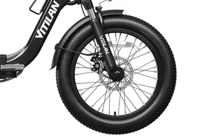 Bicicleta Eléctrica VITILAN U3 con Marco de Aluminio, Motor de 750W, Batería de 48V 13Ah, Plegable, Neumáticos Gruesos de 20 Pulgadas, Disponible en Almacén de la UE - Product Image 6