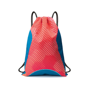 Gradient Promotional Custom Drawstring Bags with logo Waterproof Drawstring Backpack Nylon Drawstring Bag