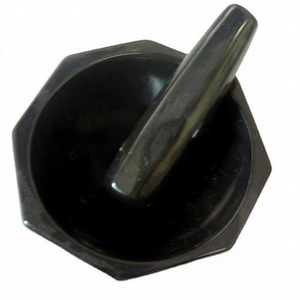 Bol en Agate Noire - Pierre Précieuse Feng Shui Gravée et Sculptée pour la Décoration Intérieure - Product Image 1