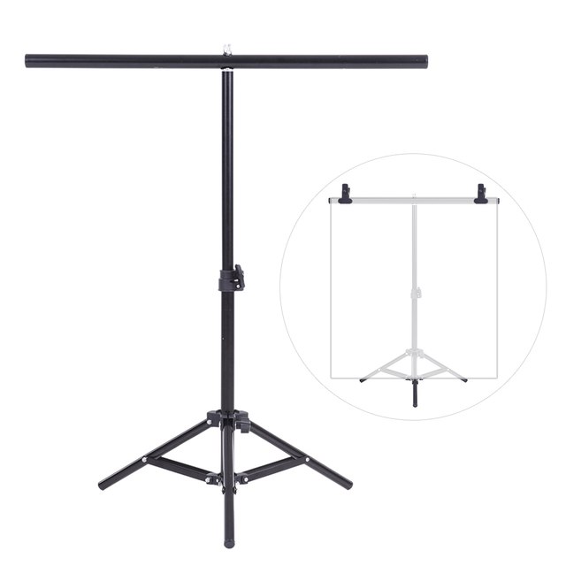 T Shaped Small Photo Background Holder for PVC Backdrop Stand Background Support Product Photography Studio Equipment
