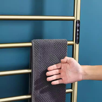 Toallero Eléctrico de Pared Elektriline Ratikuraam, Blanco Mate, 50x96.5cm, 10 Rieles, Acero Inoxidable 304
