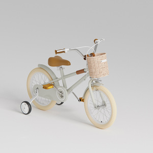 Jenny Children's Bike 2301 Mint Grey With Basket For 5 To 7 Years <b>Old</b> Kids - Product Image 1