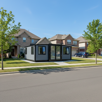 Maison modulaire préfabriquée Villas de 2 à 4 chambres |   Villa mobile de luxe en conteneur de 20 pieds et maison modulaire en conteneur de 20 pieds