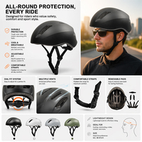 Casque de vélo de route CE DUAL SPORT, design aérodynamique, respirant, logo personnalisé OEM/ODM, casque de cyclisme unisexe