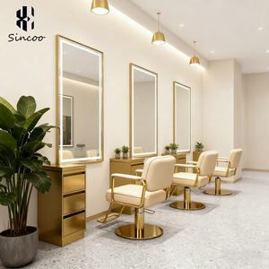 Luxury Modern Gold Stainless Steel Salon Beauty Barber <b>Trolley</b> Drawers Hairdressing Stool for Barber Shop Home Office Apartment - Product Image 2