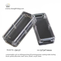 Boîtier de jonction en plastique ABS étanche IP68 pour capteur de stationnement intelligent sans fil Lora NB-IoT à double moule 53*24*14mm CN127