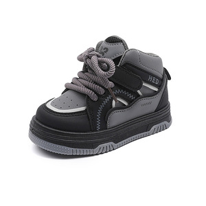 Children's Sports <b>Shoes</b> Autumn Boys' Casual <b>Soft</b> Sole High Top Girls' Bread <b>Shoes</b> Anti Board <b>Shoes</b> High-Top Sneakers - Product Image 6