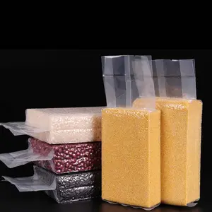 1 кг рисовый упаковочный мешок вакуумный зерновой пакет прозрачный пластиковый вакуумный мешок для риса