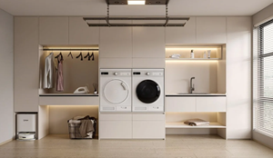 <span class=keywords><strong>2026</strong></span>年最新豪华摇摆式实木家具模块化现代实木定制环保防火洗衣柜中国制造 - Product Image 3