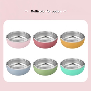 Bol mélangeur en acier inoxydable sans BPA avec base adhésive en silicone, motif dessin animé, compatible lave-vaisselle, pour le rangement des aliments des tout-petits et des enfants - Product Image 3