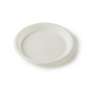 Assiettes jetables rondes blanches pour mariage et fête, biodégradables, compostables, en amidon de maïs, diamètre 20,3 cm, écologiques - Product Image 4